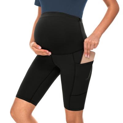 China Radiation Protection Maternity Clothes Pants Essential Stretch Shorts Support Belly Fitted Pregnancy Leggings for sale