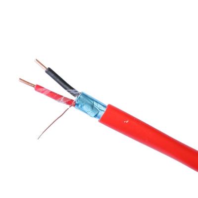 China Roll 2 Core Wire Fire Alarm Cable Copper Heat Resistant Alarm Electrical Cable 100m for sale