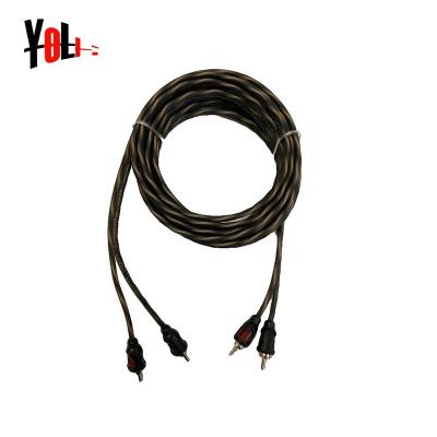 China Speaker/Audio made of China high performance twisted pair RCA audio cable with OD 3.8mm for sale