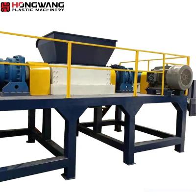 China Garment Shops Best Quality Double Shaft Waste Tire Plastic Rubber Waste Shredder Cutting Machine for sale