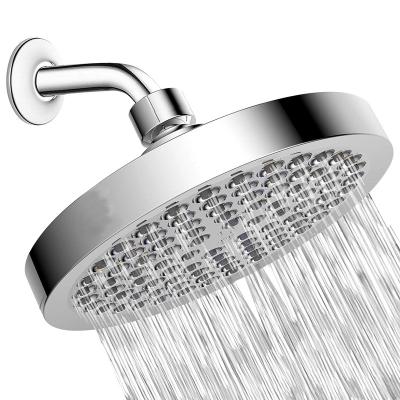 China No Needless Luxury Hot Selling High Quality Round 6 Inch 5 Modes ABS Chrome Bathroom High Pressure Rainfall Shower Head for sale