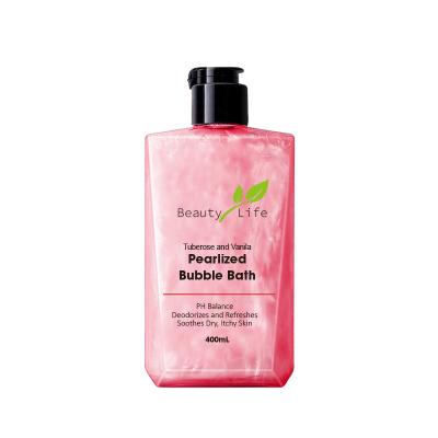 China Wholesale Customized Pearlized Bubble Bath Muscle Bath Liquid Bubble Whitening Bottle for sale