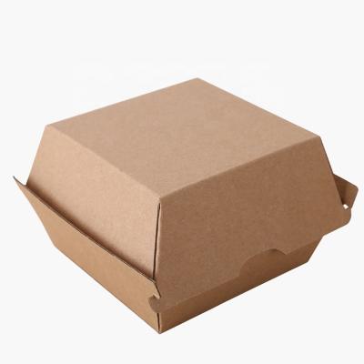 China Eco Food Friendly Recyclable Degradable Custom Printing Hamburger Snacks Corrugated Box Food Packaging Box for sale