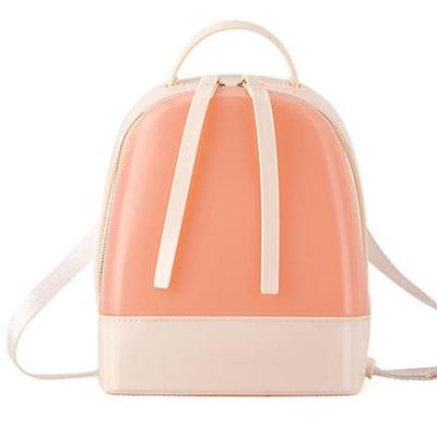 China Medium Size Jelly Backpack Cute Candy Color Anti-theft Backpack For Teenage Girls Waterproof Silicone Backpack School Women Bag for sale