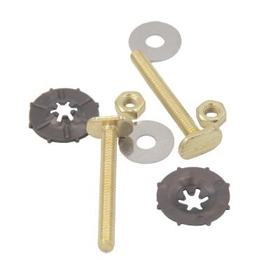 China Hot Sale Modern Toilet Fixing Bolts Toilet Installation Hardware Bolts Screws Creamic Toilet Fasten Bolts Home for sale