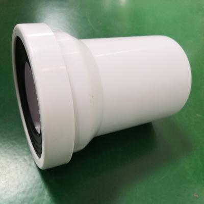 China Modern Manufacturer Toilet Plastic Pan Connector Toilet WC Hose Connection Adapter With Rubber Gasket for sale