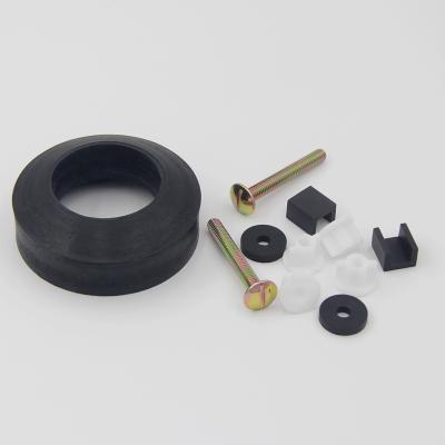 China Modern Manufacture Toilet Tank To Roll Connection Kits Include Rubber Seal Gasket Ring And Hardware Bolts Toilet Tank Trim for sale