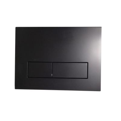 China Modern Black Square Toilet Flush Plate Toilet Acuator Plate With Square Knob Flush Toilet Replacement Kit for sale