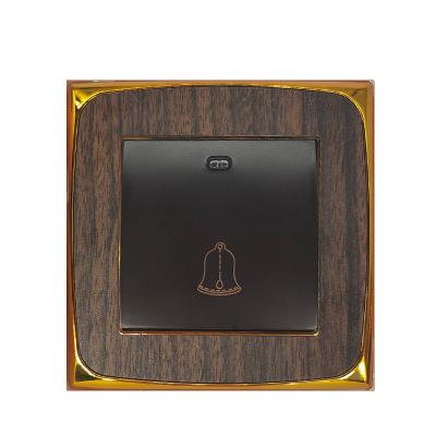 China Easy Installation VBQN Wall Switch Bell Electric Switch PC Electric Switch With Neon Wooden Color Onoff For Home Assistant for sale