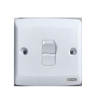 China Good Installation VBQN Easy Installation Price British Standard Wall Light Switch 1gang1way 1gang2Way Wall Switch 1gang1way 1gang2Way On-Off Switch For House for sale