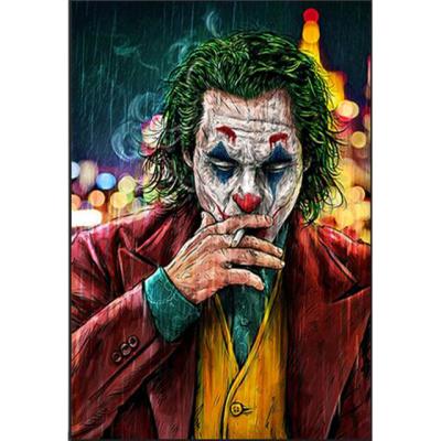 China New Home Decor Diamond Art Paintings Mosaic Cross Stitch Kit Square Classic/Postmodern Full Round Picture 5d DIY Diamond Painting Set Joker Movie for sale