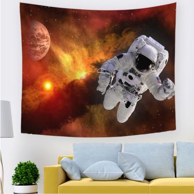 China High Plain wy0001 Custom Household Digital Printing Astronaut Planets Splendid Universe Galaxy Decor Wall Hanging Home Tapestry for sale