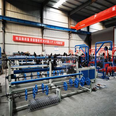 China Building Material Stores GST Interchange End Spacer Barrier Making Machinery Cyclone Chain Link Fence Making Machine for sale