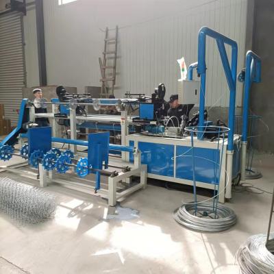 China Indian Building Material Stores Automatic Chainlink Single Wire Chain Link Fence Machine for sale