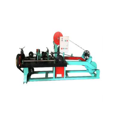 China Building Material Stores PVC Coated And Galvanized Steel Normal Double Twisted Wires Single Wire Barbed Wire Making Machine for sale