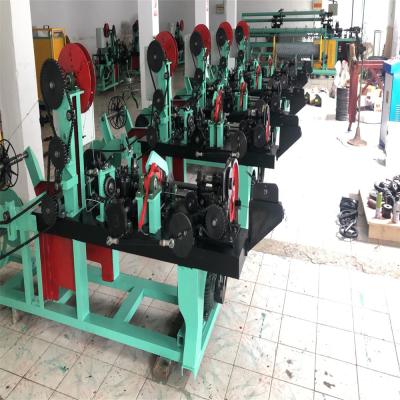 China Building Material Shops GST Single Wire Twisted Manual Barbed Wire Making Machine For Sale for sale