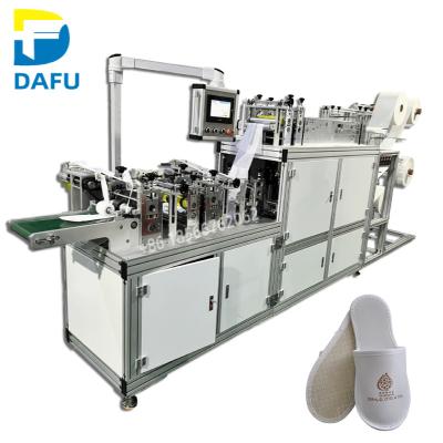 China Making Disposable Hotel Slipper Dafu Smart Disposable Non Woven Slipper Production Making Machine Hotel Use for sale