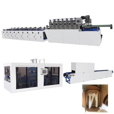 China Making Dafu Disposable Paper Cutlery Intelligent Paper Cutlery Machine Product Disposable Paper Production Line For Paper Cutter Fork Spoon Making for sale