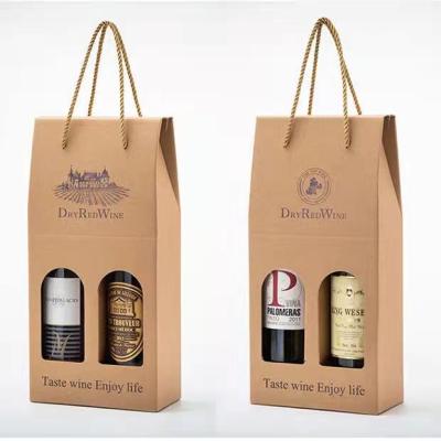 China Recycled Materials Wholesale Customized Single Magnetic Cardboard Luxury Paper Red Wine Bottle Gift Packaging Box Wine Gift Packaging Box for sale