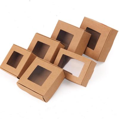 China Recycled Materials Kraft Paper Custom Handmade Soap Paper Packaging Box For Soap for sale