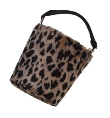 China Multifunctional Fashion Bucket Leopard Handbags For Women Shoulder Bags With Drawstring for sale