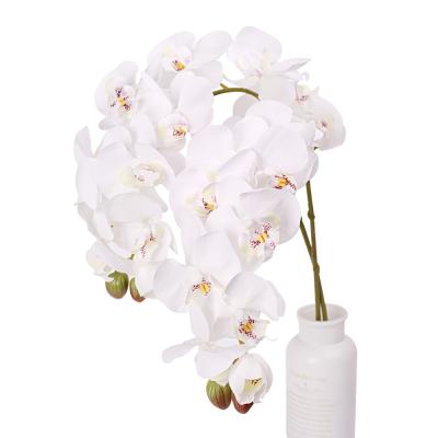 China Home Plastic Handmade Artificial Orchid Flower Butterfly Decoration Party Cheap Eternal Artificial Flower for sale