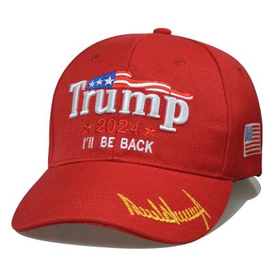 China 2024 JOINT Wholesale Trump Hats Donald Trump Save America Again Red Adjustable Baseball Hat for sale