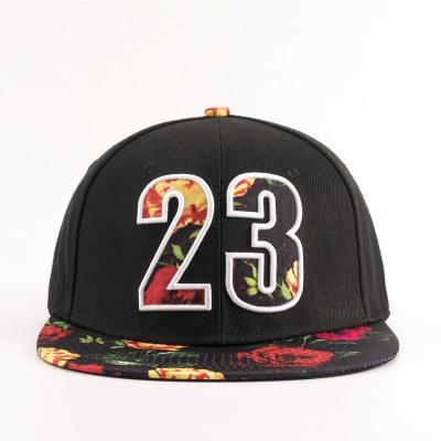 China COMMON High Quality Sublimation Printing Logo With Embroidered Custom Cutout Snapback Hat With Sublimation Brim for sale