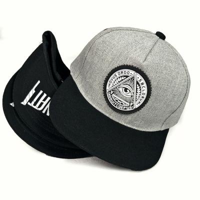 China COMMON hot sale custom logo snapback rubber sticked hat for sale