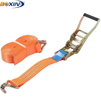 China Cargo Safety EB1115 Polyester Tie Down Ratchet Lashing Cargo Strap for sale