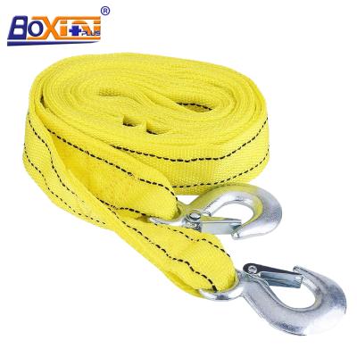 China Heavy Duty Car Ratchet Link GL Polyester Car Tow Strap With Forged Hook for sale