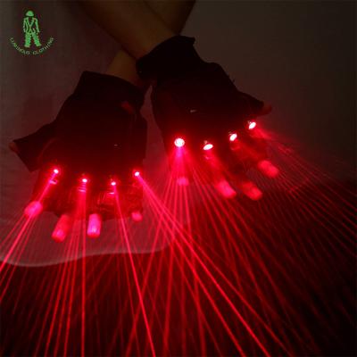 China High Quality ABS Plastic Party Supplies Green Red Led Laser Beam Light Led Gloves For Night Party Bar for sale