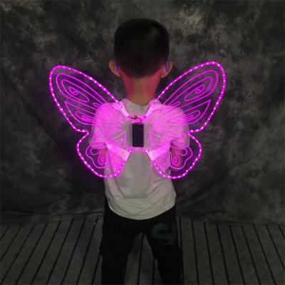 China LED Wings LED Wing Costume For Kids Children Wings Butterfly Angel Wings Dance Costumes for sale