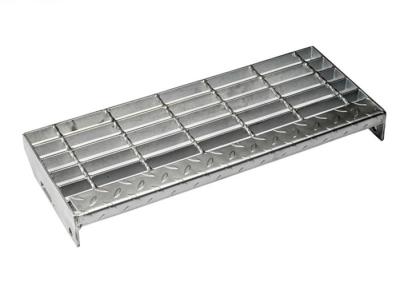 China Self Cleaning Galvanized Steel Stair Treads 19 W 4 Carbon Steel Material for sale