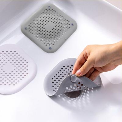 China Disposable Hair Strainer Sink Filter Disposable Silicone Kitchen Air Freshener Plug Floor Drain Stopper Bathroom Accessories for sale