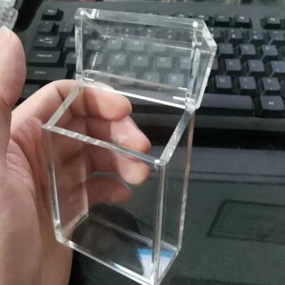 China Durable factory wholesale ins stock style thickened full acrylic transparent portable cigarette holder lighter cigarette box for sale