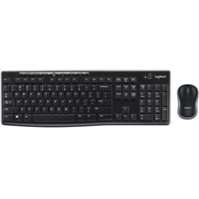 China MK270 Anti-drop Desktop Wireless Keyboard Combo Full Size Black With 2.4G Wireless for sale