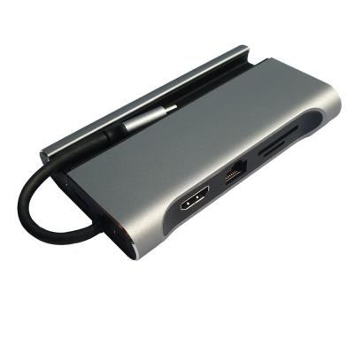 China Aluminum alloy high-speed best-selling type To USB*3+SD+TF+RG45+PD for sale