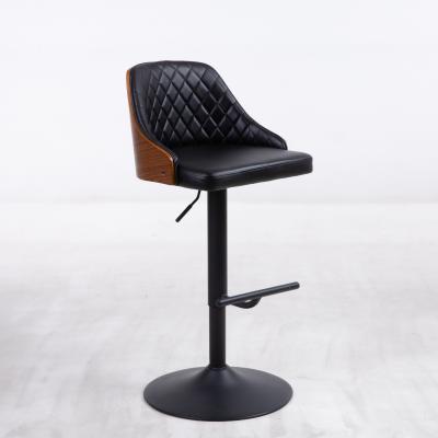 China Modern PU And Plywood High Swivel Bar Modern BarStool Chair for sale