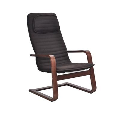 China Leisure Chair New Products Most Popular Natural Paint Brown Antique Wood Recliner Chair for sale