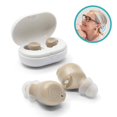 China Mini Invisible Rechargeable Chargeable Ear Amplifier ABS Amplifon Hearing Aids Headset ric for sale