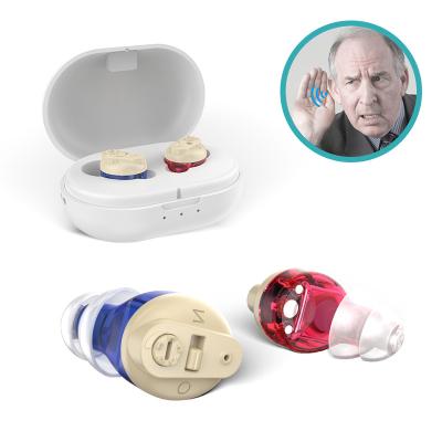 China Mini Hearing Aid Ear Sound Sound Amplification Portable Amplifier Adjustable Ear Hearing Amplifier for Deaf Elderly for sale