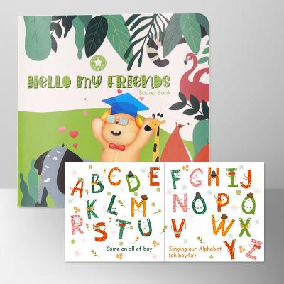 China Education Environmental Paper Educational Music Notebook for Children Around the Corner Talking Kids Book for sale