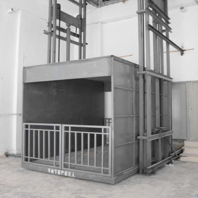 China Convenience 1000kg 2000kg 3000kg 5000kg 10000kg Warehouse Easy Cargo Lift Vertical Safety Operation Hydraulic Lift with Cage for sale