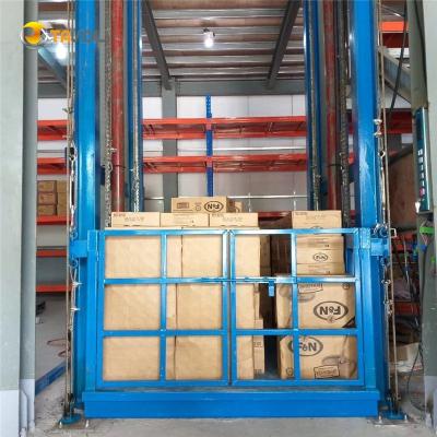 China Safety Easy Operation Convenience Cargo Lift Manufacturer Guide Rail Chinese Hydraulic Lifting Electric Platform for sale