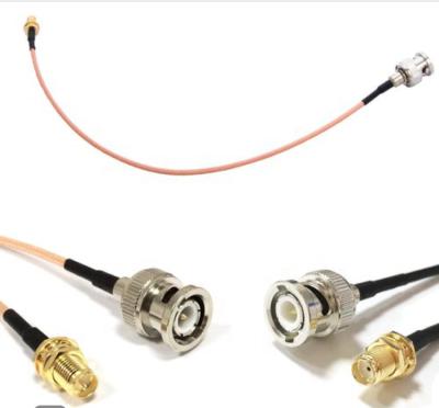 China RF Wire 15 CM RG 316 SMA Female To BNC Male RF Coaxial Cable Pigtail Cable Connector for sale