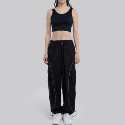 China Breathable Custom Pants Jogger Street Wear Breathable Training Loose Fit Wide Leg Pants For Women for sale