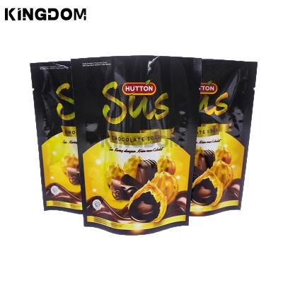 China Moisture Proof Resealable dried fruit candy aluminum foil doypack stand up pouches ziplock mylar bags for sale