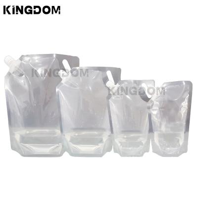 China Moisture Proof 50ml 100ml 500ml  Plastic Packaging Bag Juice Soft Drink And Fruit Juice Stand Up Spout Pouch for sale