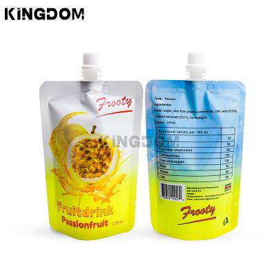 China Moisture Proof China Supplier Custom spout pouch for juice packaging pouch stand up pouch with spout for sale